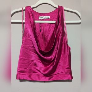 Zara Cowl Neck Top -New